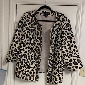 Saint Tropez West Leopard Print Blazer